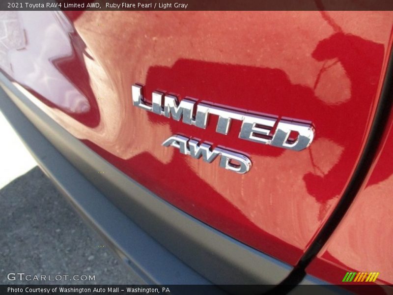 Ruby Flare Pearl / Light Gray 2021 Toyota RAV4 Limited AWD
