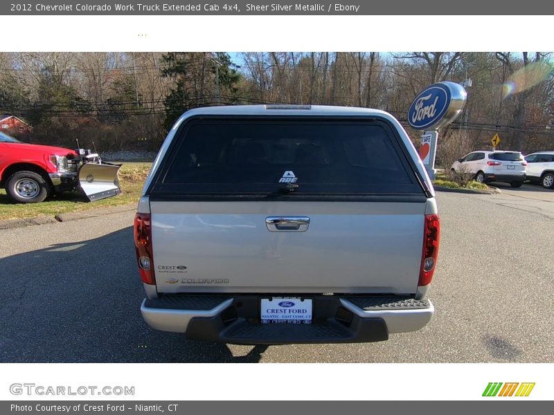 Sheer Silver Metallic / Ebony 2012 Chevrolet Colorado Work Truck Extended Cab 4x4