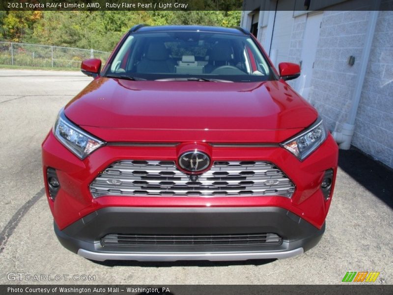 Ruby Flare Pearl / Light Gray 2021 Toyota RAV4 Limited AWD