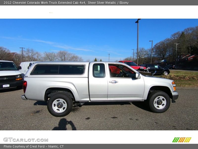  2012 Colorado Work Truck Extended Cab 4x4 Sheer Silver Metallic