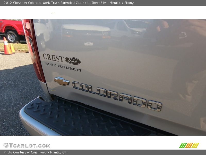 Sheer Silver Metallic / Ebony 2012 Chevrolet Colorado Work Truck Extended Cab 4x4