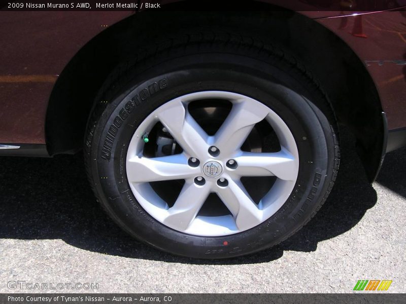 Merlot Metallic / Black 2009 Nissan Murano S AWD