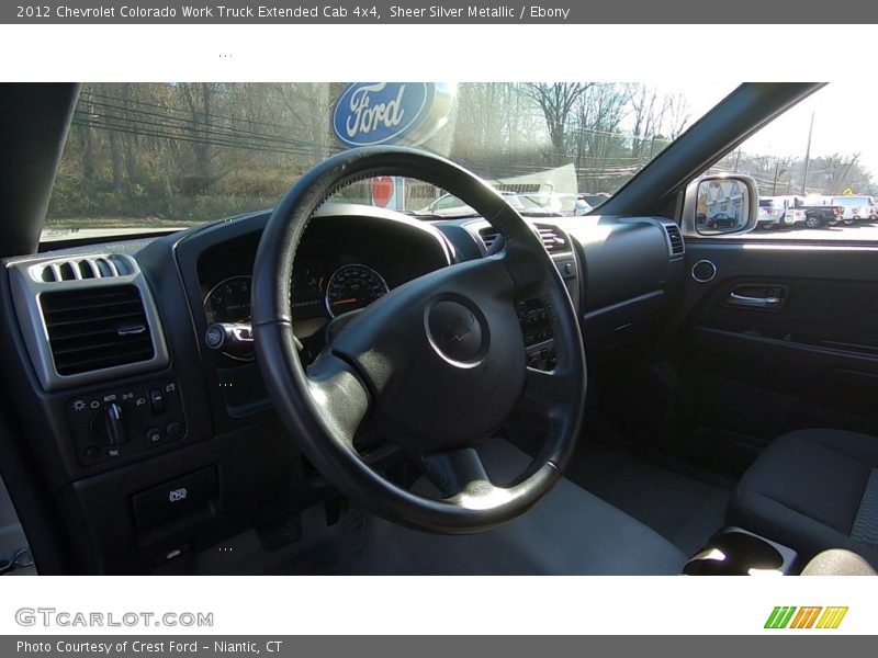 Sheer Silver Metallic / Ebony 2012 Chevrolet Colorado Work Truck Extended Cab 4x4
