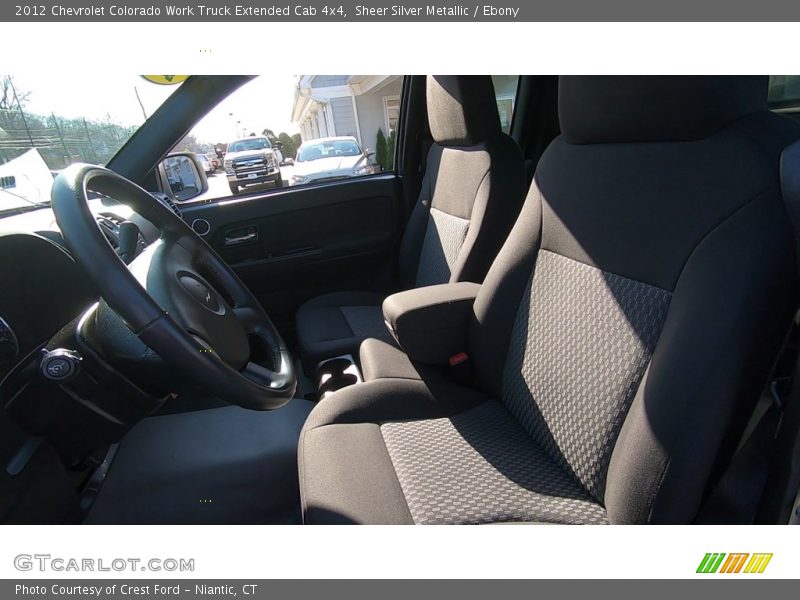 Sheer Silver Metallic / Ebony 2012 Chevrolet Colorado Work Truck Extended Cab 4x4