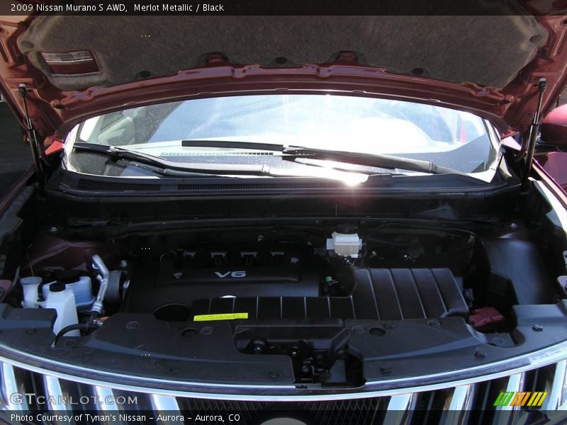 Merlot Metallic / Black 2009 Nissan Murano S AWD