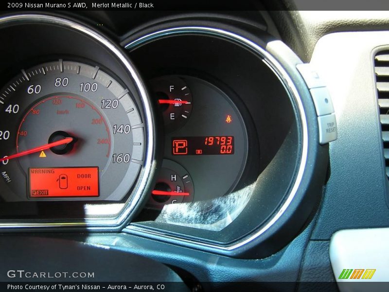 Merlot Metallic / Black 2009 Nissan Murano S AWD
