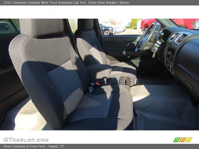 Sheer Silver Metallic / Ebony 2012 Chevrolet Colorado Work Truck Extended Cab 4x4