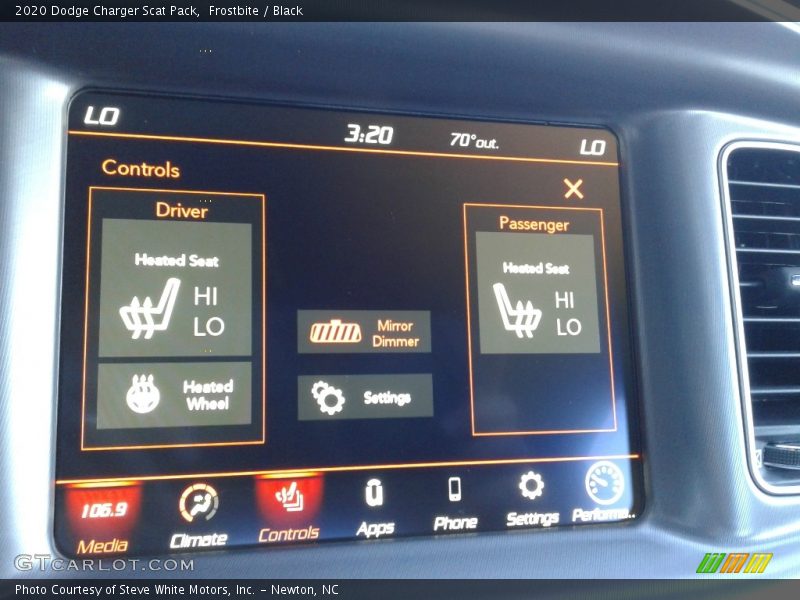 Frostbite / Black 2020 Dodge Charger Scat Pack