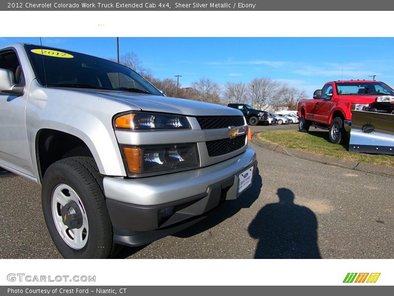 Sheer Silver Metallic / Ebony 2012 Chevrolet Colorado Work Truck Extended Cab 4x4