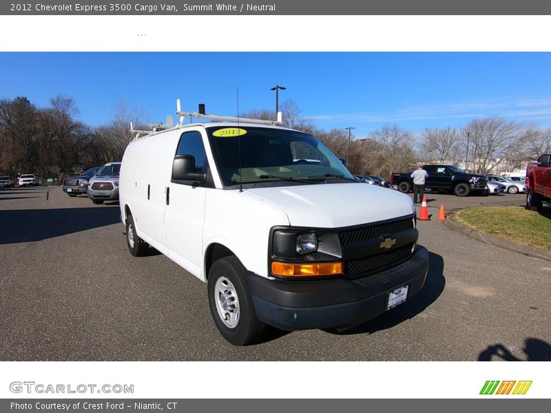 Summit White / Neutral 2012 Chevrolet Express 3500 Cargo Van