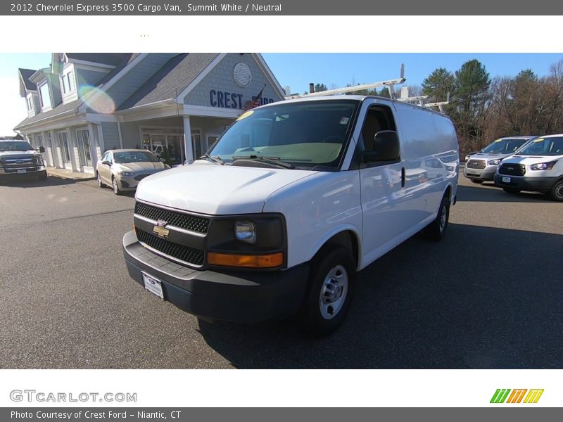 Summit White / Neutral 2012 Chevrolet Express 3500 Cargo Van