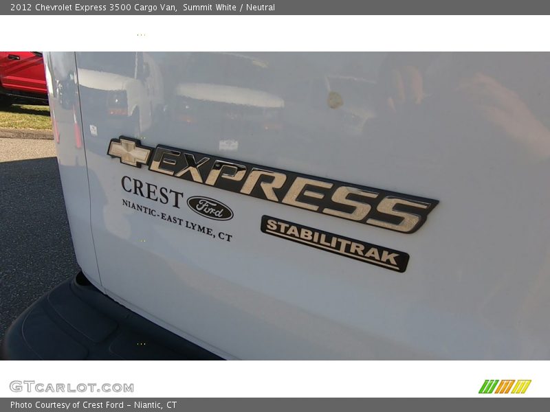 Summit White / Neutral 2012 Chevrolet Express 3500 Cargo Van