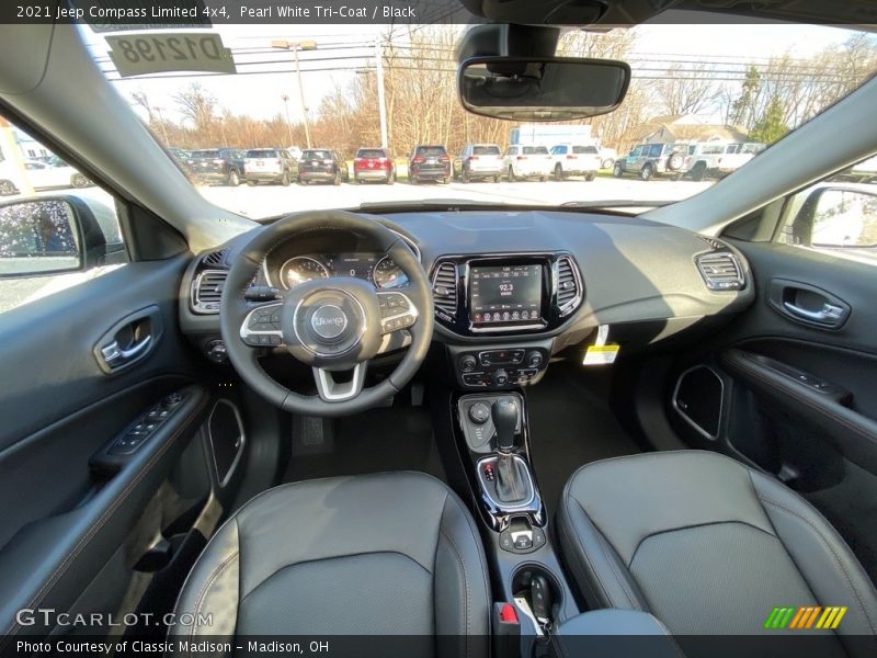 Pearl White Tri–Coat / Black 2021 Jeep Compass Limited 4x4