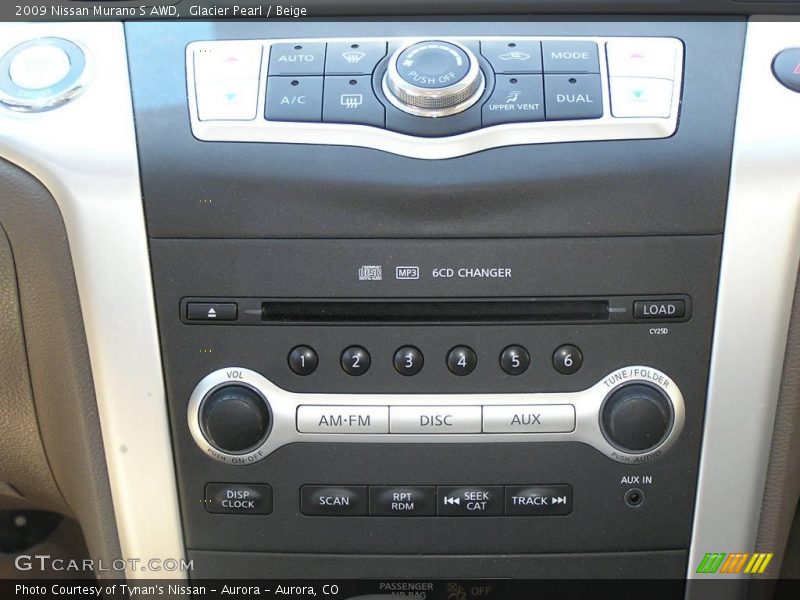 Glacier Pearl / Beige 2009 Nissan Murano S AWD