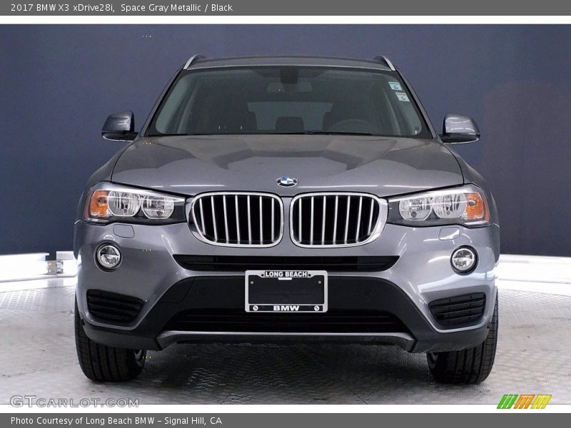 Space Gray Metallic / Black 2017 BMW X3 xDrive28i