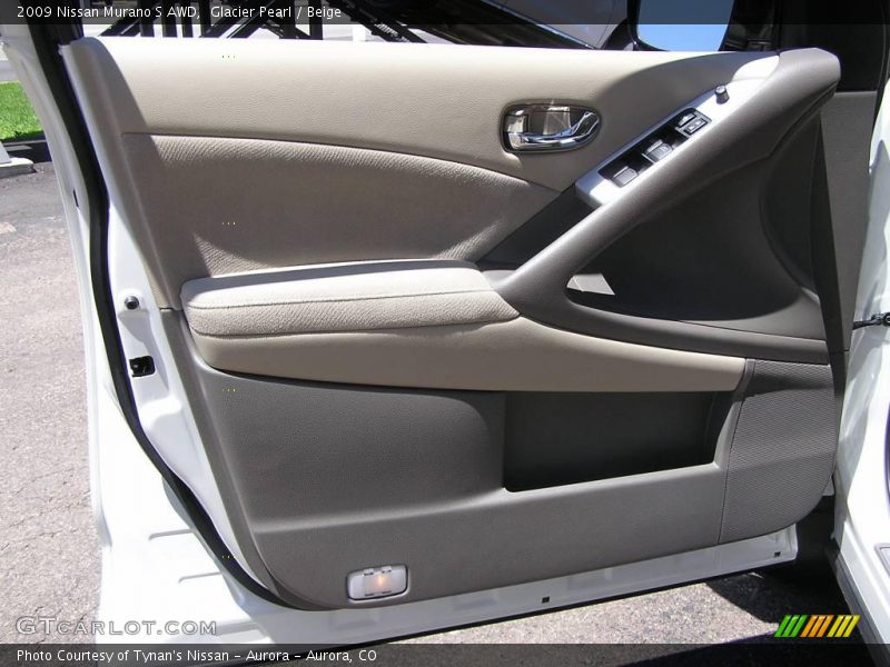 Glacier Pearl / Beige 2009 Nissan Murano S AWD
