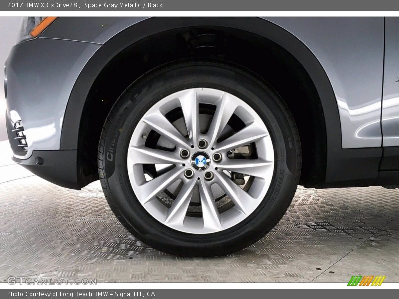 Space Gray Metallic / Black 2017 BMW X3 xDrive28i