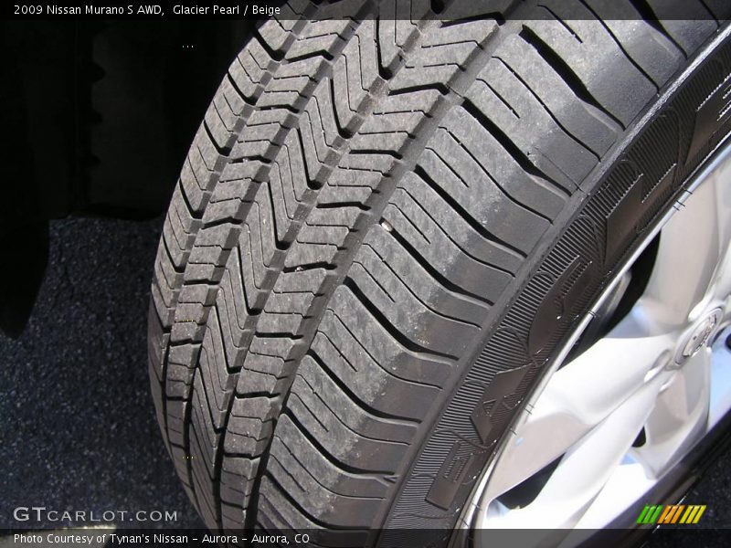Glacier Pearl / Beige 2009 Nissan Murano S AWD