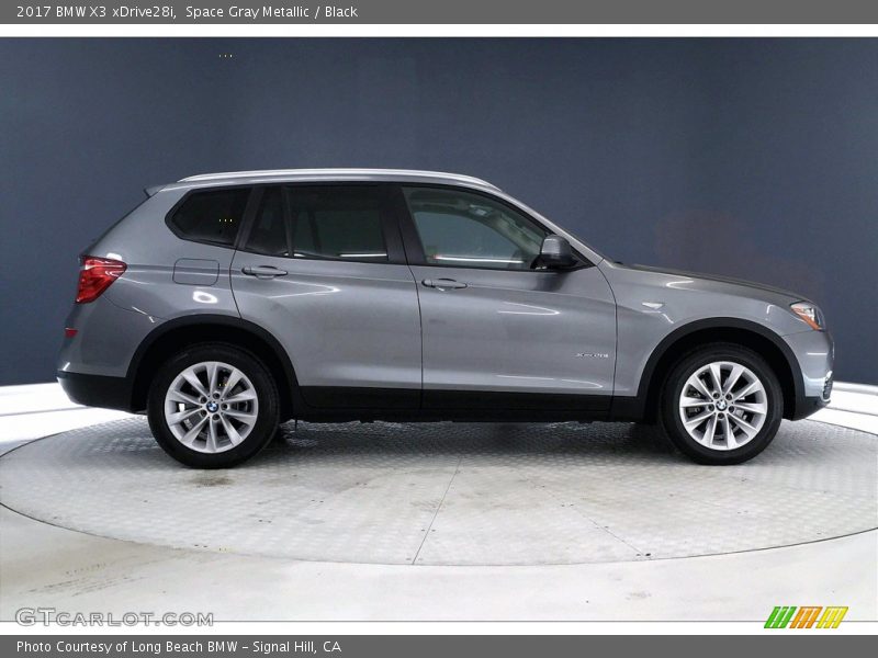 Space Gray Metallic / Black 2017 BMW X3 xDrive28i