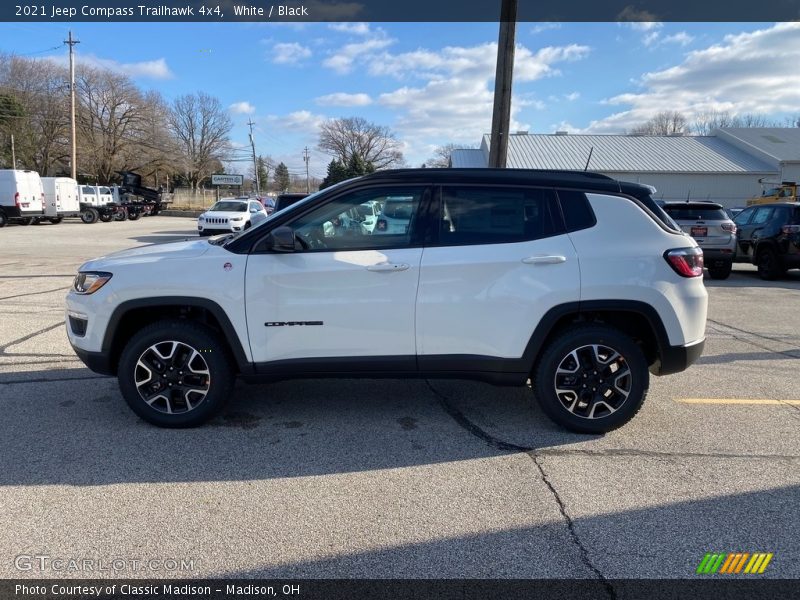 White / Black 2021 Jeep Compass Trailhawk 4x4