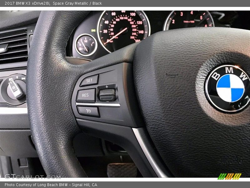 Space Gray Metallic / Black 2017 BMW X3 xDrive28i