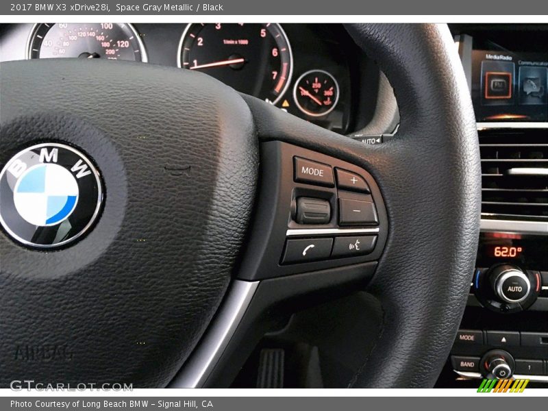 Space Gray Metallic / Black 2017 BMW X3 xDrive28i
