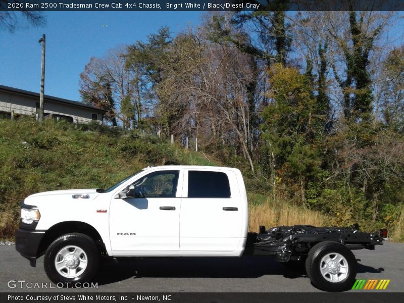 Bright White / Black/Diesel Gray 2020 Ram 2500 Tradesman Crew Cab 4x4 Chassis