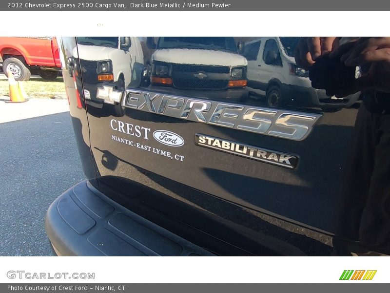 Dark Blue Metallic / Medium Pewter 2012 Chevrolet Express 2500 Cargo Van