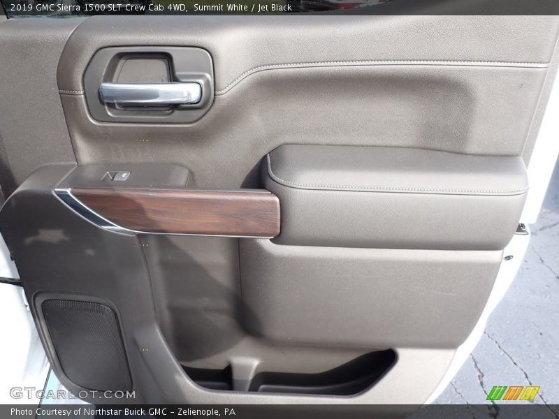 Summit White / Jet Black 2019 GMC Sierra 1500 SLT Crew Cab 4WD
