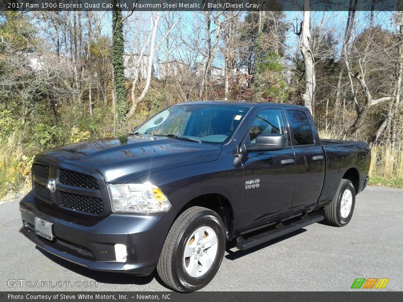 Maximum Steel Metallic / Black/Diesel Gray 2017 Ram 1500 Express Quad Cab 4x4