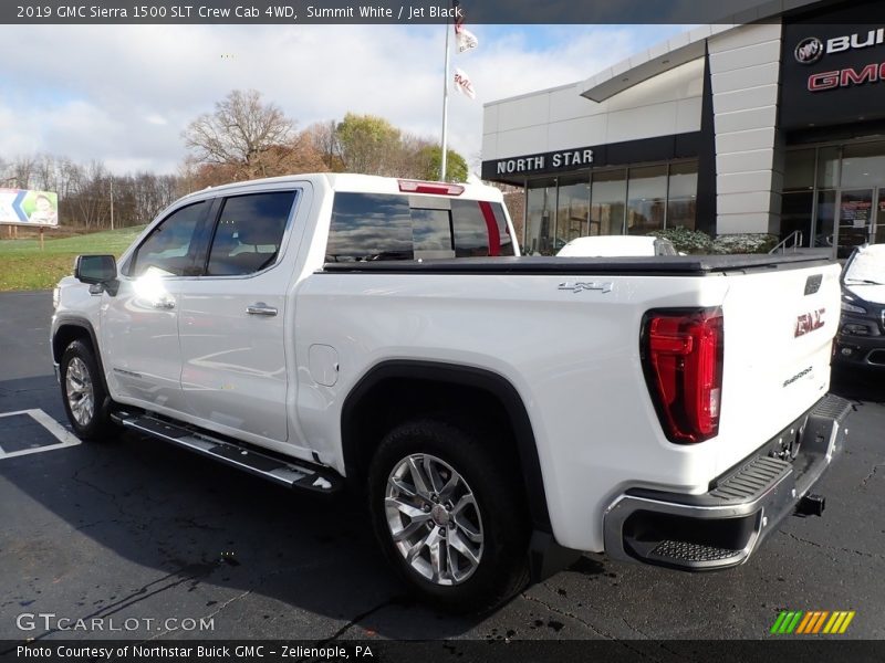 Summit White / Jet Black 2019 GMC Sierra 1500 SLT Crew Cab 4WD