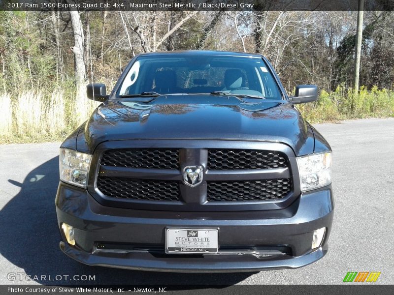 Maximum Steel Metallic / Black/Diesel Gray 2017 Ram 1500 Express Quad Cab 4x4