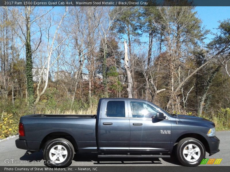 Maximum Steel Metallic / Black/Diesel Gray 2017 Ram 1500 Express Quad Cab 4x4