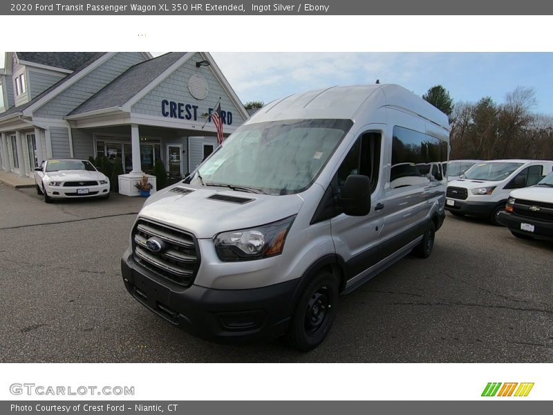 Ingot Silver / Ebony 2020 Ford Transit Passenger Wagon XL 350 HR Extended
