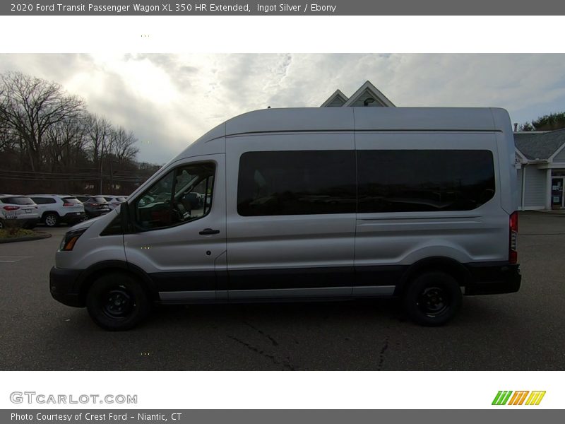 Ingot Silver / Ebony 2020 Ford Transit Passenger Wagon XL 350 HR Extended