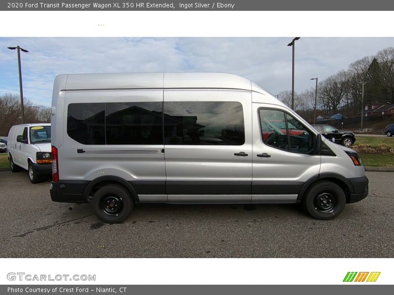 Ingot Silver / Ebony 2020 Ford Transit Passenger Wagon XL 350 HR Extended