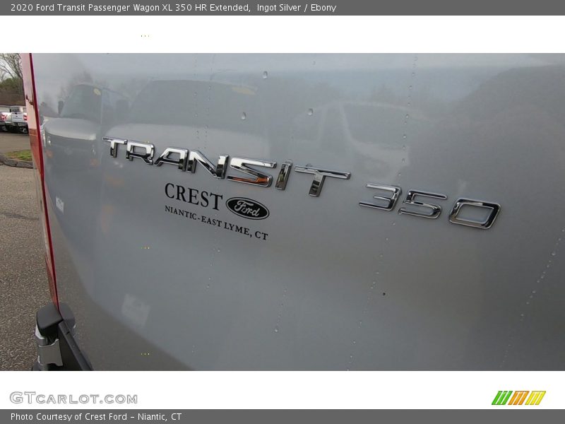 Ingot Silver / Ebony 2020 Ford Transit Passenger Wagon XL 350 HR Extended