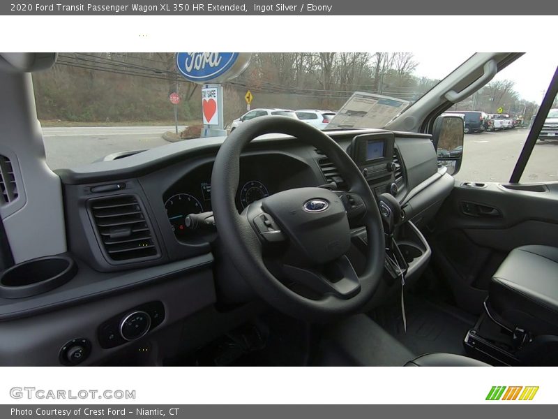 Ingot Silver / Ebony 2020 Ford Transit Passenger Wagon XL 350 HR Extended
