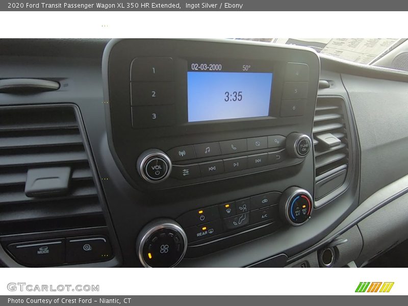 Ingot Silver / Ebony 2020 Ford Transit Passenger Wagon XL 350 HR Extended