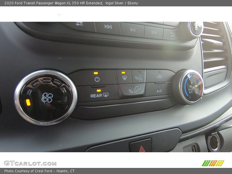 Ingot Silver / Ebony 2020 Ford Transit Passenger Wagon XL 350 HR Extended