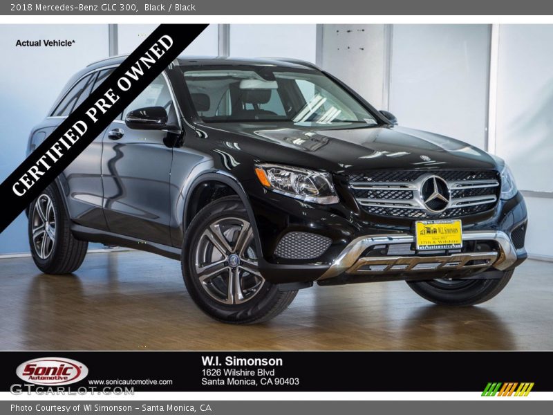 Black / Black 2018 Mercedes-Benz GLC 300