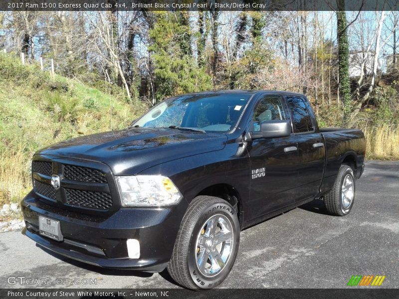 Brilliant Black Crystal Pearl / Black/Diesel Gray 2017 Ram 1500 Express Quad Cab 4x4