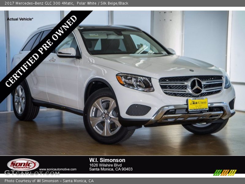 Polar White / Silk Beige/Black 2017 Mercedes-Benz GLC 300 4Matic