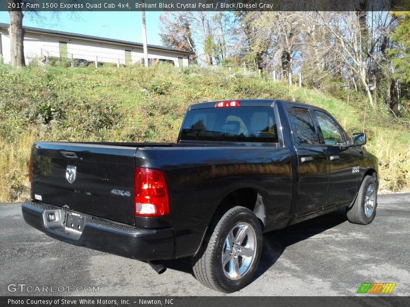 Brilliant Black Crystal Pearl / Black/Diesel Gray 2017 Ram 1500 Express Quad Cab 4x4