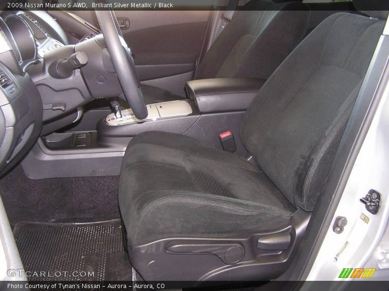 Brilliant Silver Metallic / Black 2009 Nissan Murano S AWD