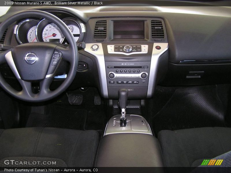 Brilliant Silver Metallic / Black 2009 Nissan Murano S AWD