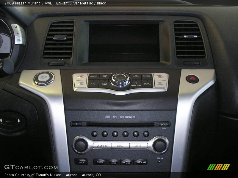 Brilliant Silver Metallic / Black 2009 Nissan Murano S AWD
