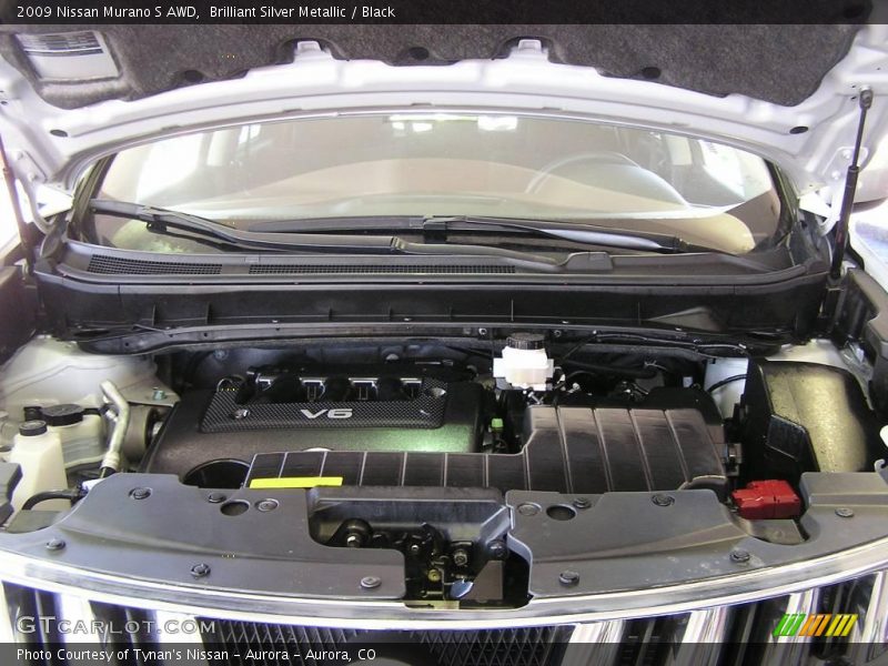 Brilliant Silver Metallic / Black 2009 Nissan Murano S AWD