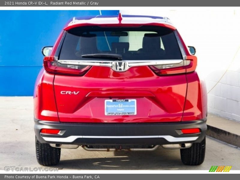 Radiant Red Metallic / Gray 2021 Honda CR-V EX-L