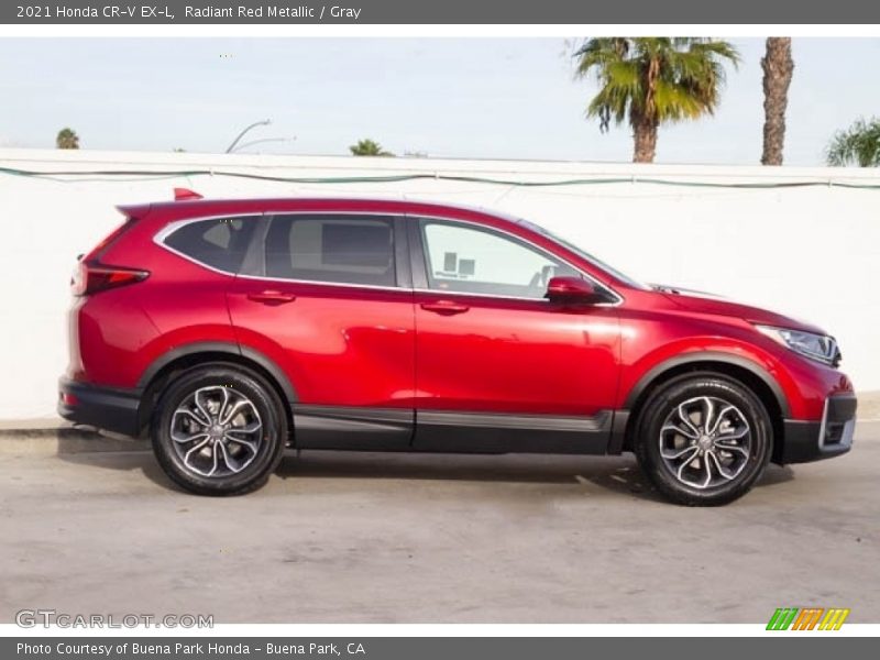 Radiant Red Metallic / Gray 2021 Honda CR-V EX-L